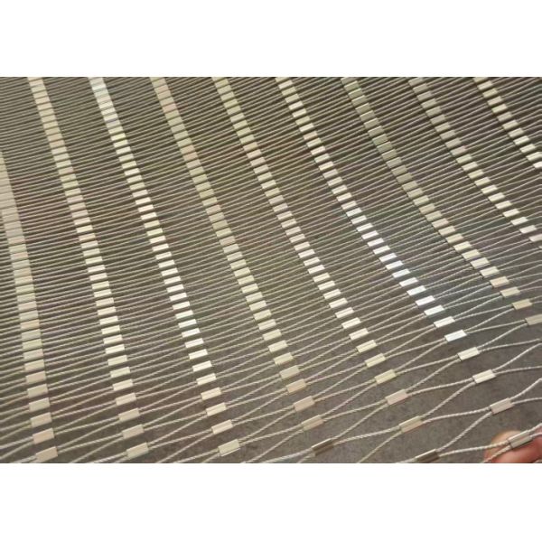 Custom Size Easy Install Ferrule Stainless Steel Cable Mesh For Safety Net