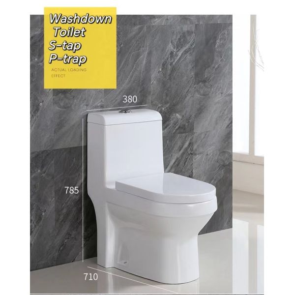 Factory Wholesale Bathroom Sanitary Ware Smart Wc Toilet Bowl Ceramic Washdown One Piece Toilet Seat