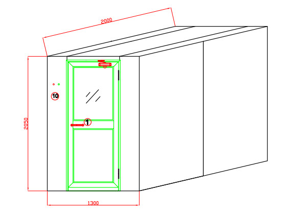 Умная система ливня воздуха фильтра ХЭПА, пылится свободная от комната для фармацевтического