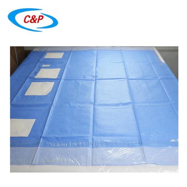 SMS Nonwoven Fabric Surgical Femoral Radial Angiography Drape For Hospitals And Clinics