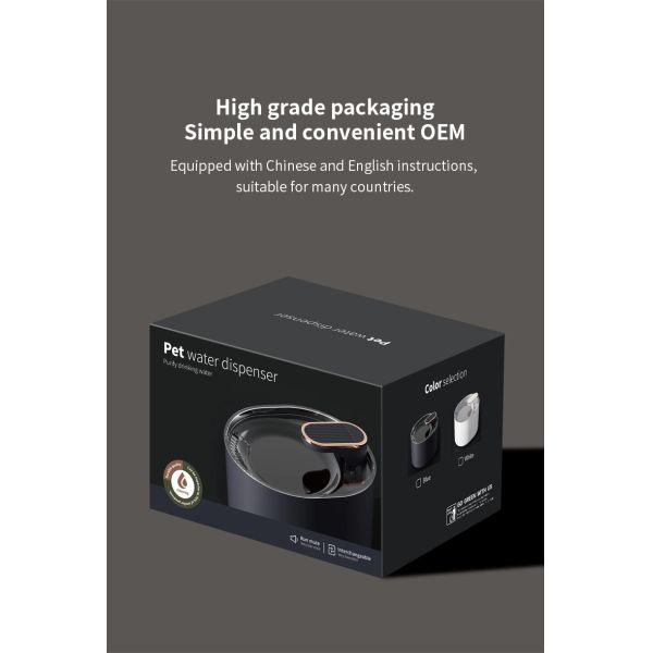 Dispensador de agua potable Revoluciona la hidratación de tu mascota con filtros sostenibles