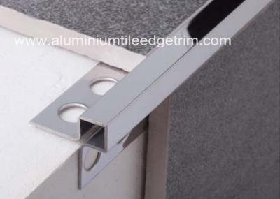 Mirror Effect Stainless Steel Metal Bullnose Border Edge Trim For Outside Corner