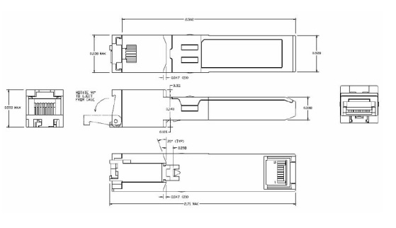 10/100/1000BASE-T RJ45 до 100 приемопередатчиков SFP меди метров CAT5