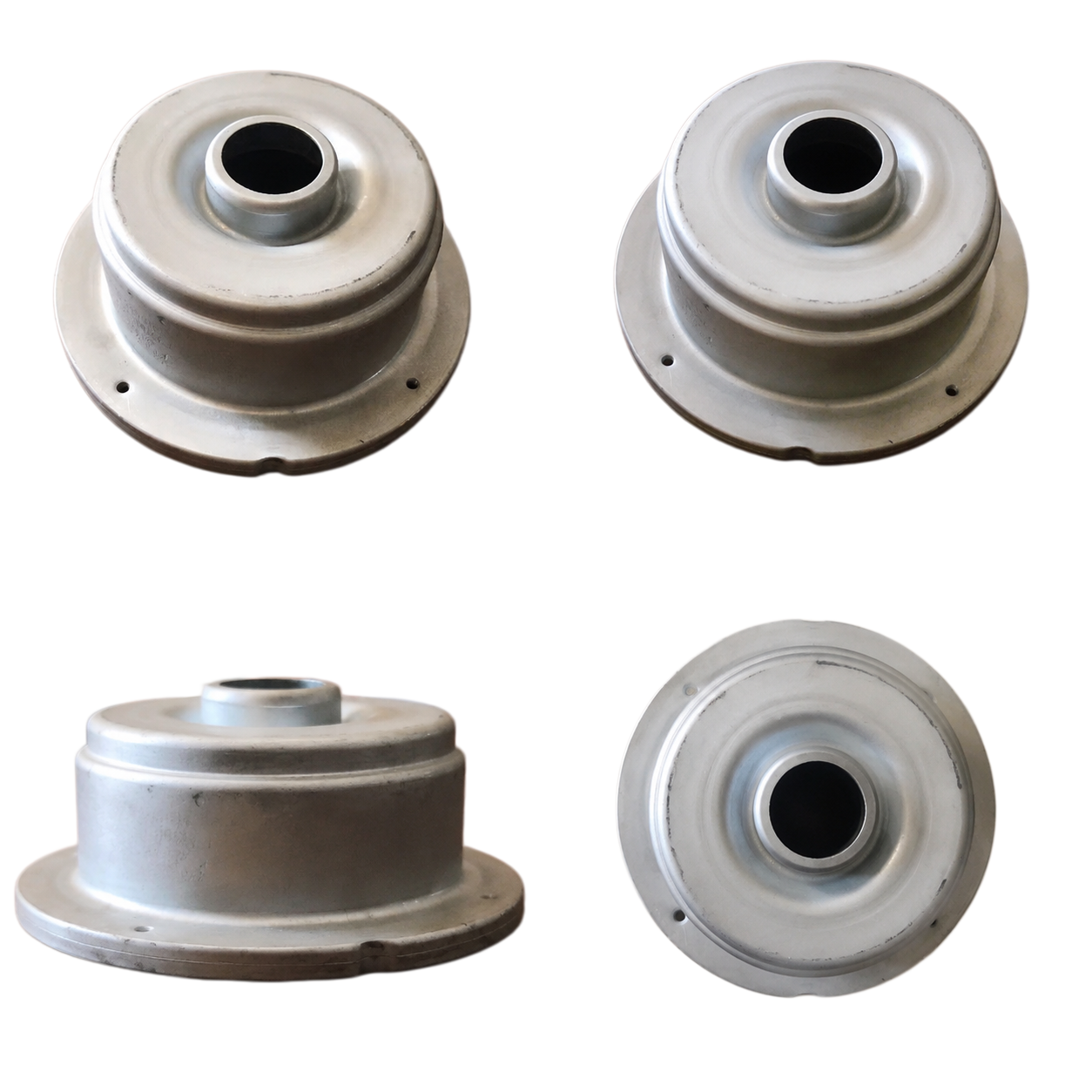 Precision Stamped Motor Flange Housing with 0.2-3.0mm Tolerance and Seamless Rounded Corners for OEM Applications