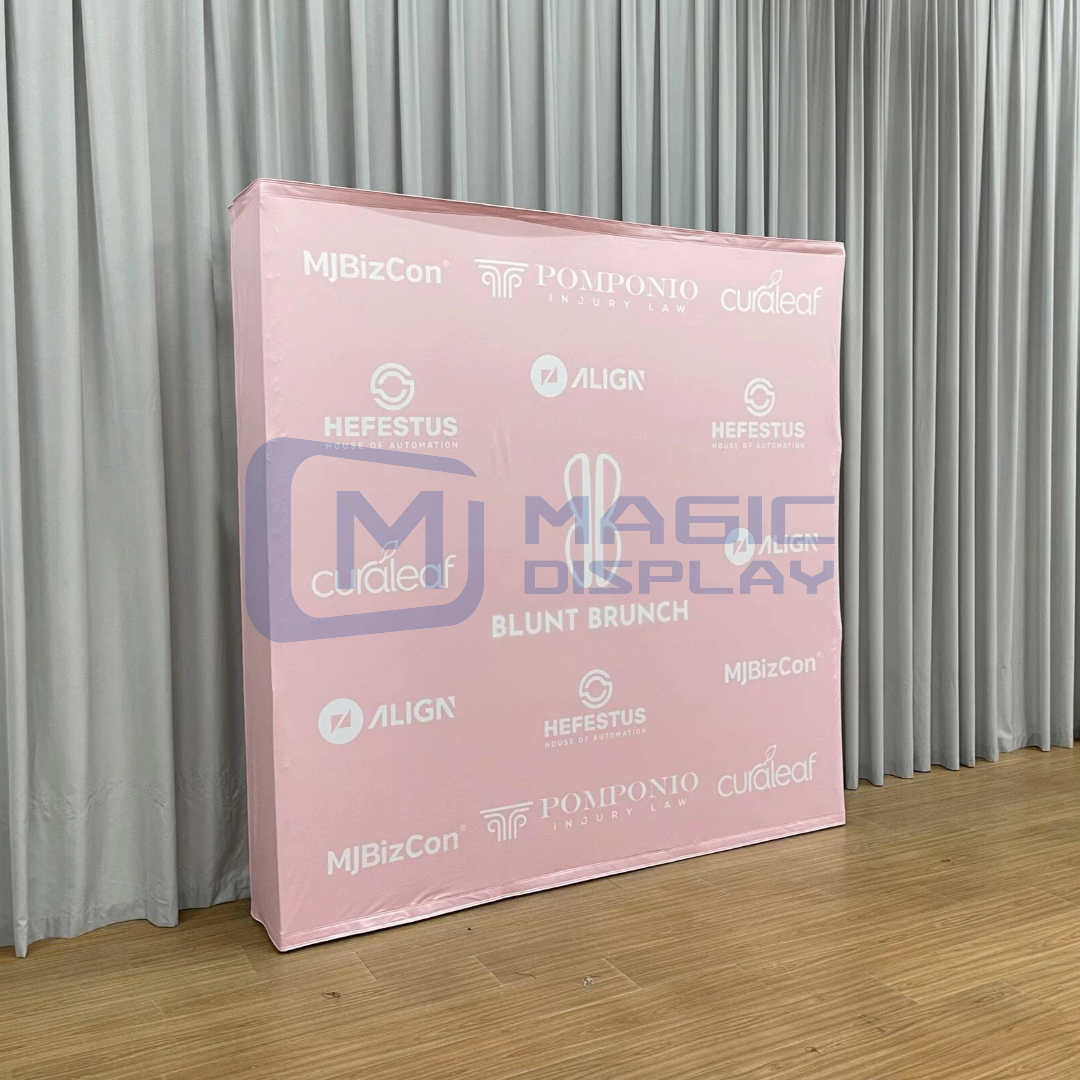 10ftX8ft Portable Pop Up Display tension fabric trade show display Backdrop