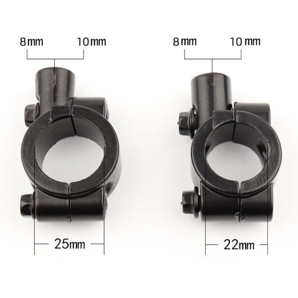 Auto Motorcycle Aluminum Die Casting Parts Rearview Mirror Holder Tube Mounted