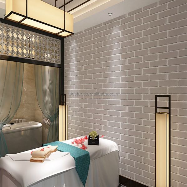 Papel de pared de ladrillo 3D para dormitorio Peel and Stick Decoración del hogar Removible