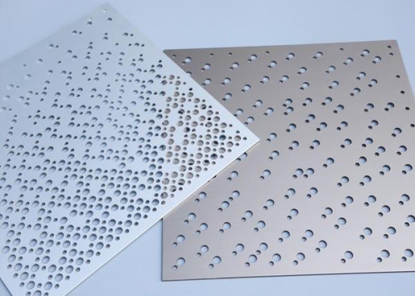 Silver Perforated Sheet with Customizable Hole Shapes