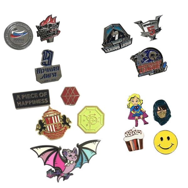 metal plated badge cute glitter anime cartoon brooch flower shape carival custom soft hard enamel pins 