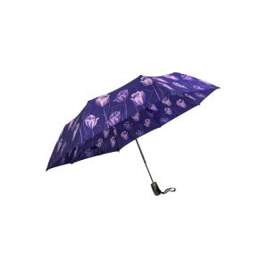 Parapluie parti de pli d'impression d'écran en soie, parapluie se pliant léger