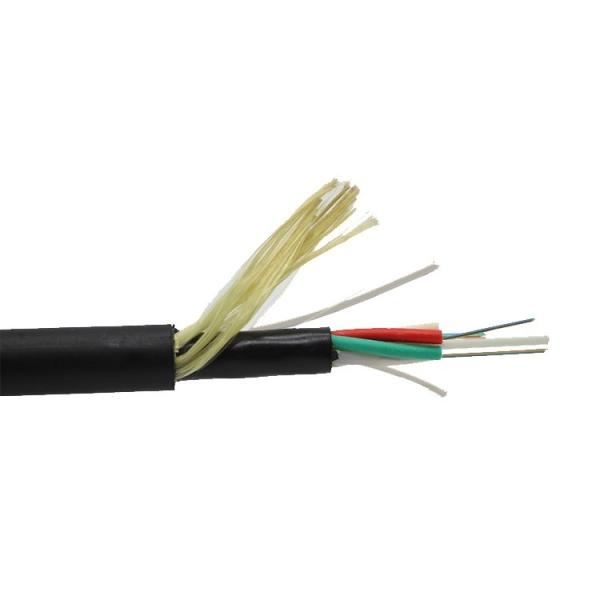 Single Mode ADSS All Dielectric Fiber Optic Cable 12 24 48 96 Core For Aerial