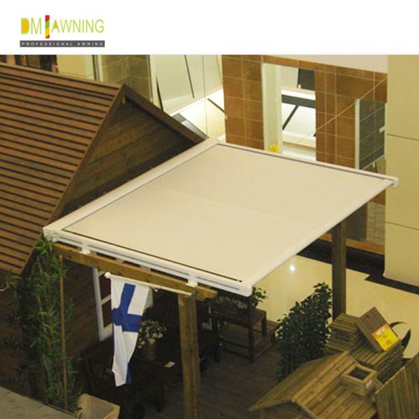 Conservatory Patio Retractable Roof Awning / Free Standing Balcony Roof Retractable Awning