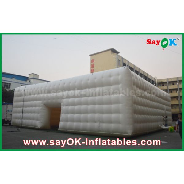 Outdoor Giant White LED Structure Event Inflatable Cube Tent,Inflatable Nightclub,Inflatable Party Tent For Sale