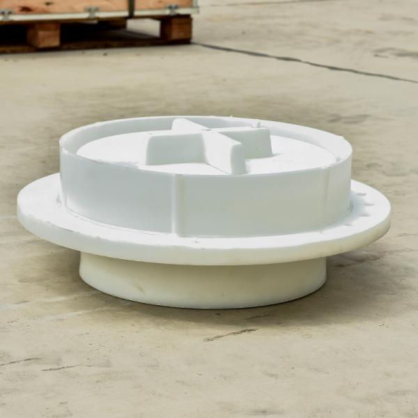 Chemical Tank Truck Full Plastic Manhole Cover with -40°- 70° Design Temperature