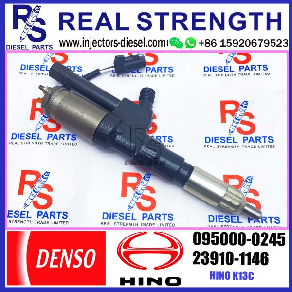 Diesel Fuel Injector 095000-0240 095000-0241 095000-0242 095000-0245 for HINO K13C Engine 23910-1145 S2391-01146