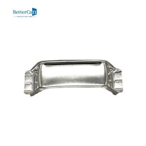 Цвет беспрокладочной поверхностной ручки жестяной коробки серебряных/золота для прямоугольной верхней части