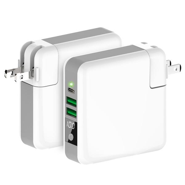 4 In 1 2 USB 6700mAh Qi Power Bank Wireless Charger Iphone
