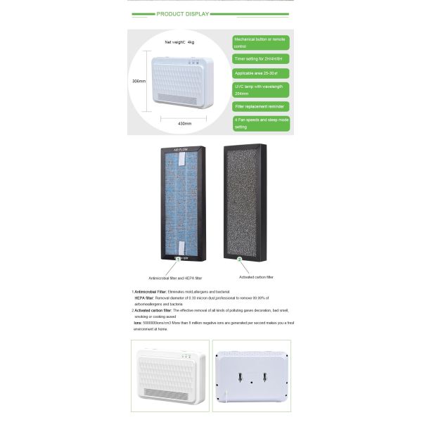 шкаф удаления запахов очистителя 200m3/h воздуха смертной казни через повешение стены 6W