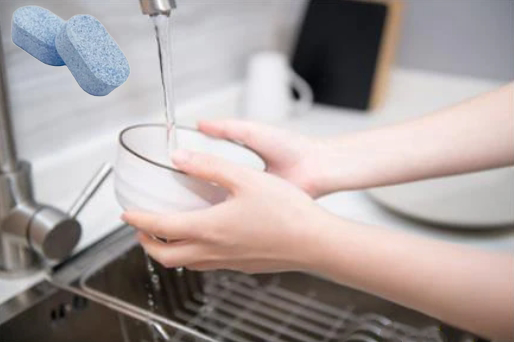Water Souble Dishwashing Cleaning Tablets Dishwasher Descaler Tablets 8g