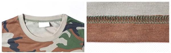 100% Cotton Military Tactical Wear Ripstop Camo Army T Shirt