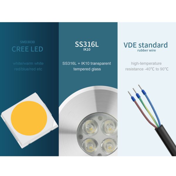 3W DC24V утопило плавая свет бассейна СИД подводный