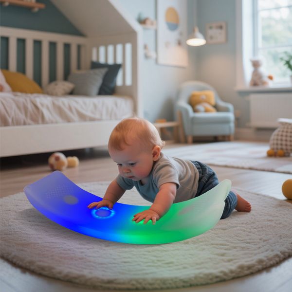 Modern Eco-Friendly Plastic Gym Outdoor Furniture Living Room Baby Sensory Training Toys Balance Board Kids Swing Multifunction