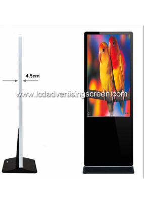 équipement électronique floorstanding de la publicité du   55inch annonçant le kiosque d'équipement tenant l'affichage de la publicité d'affichage à cristaux liquides