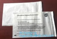 os envelopes do encarregado do envio da correspondência da bolha da lista de embalagem, envio pelo correio de empacotamento personalizado da lista de embalagem ensacam para a roupa de embalagem, bagease, blocos