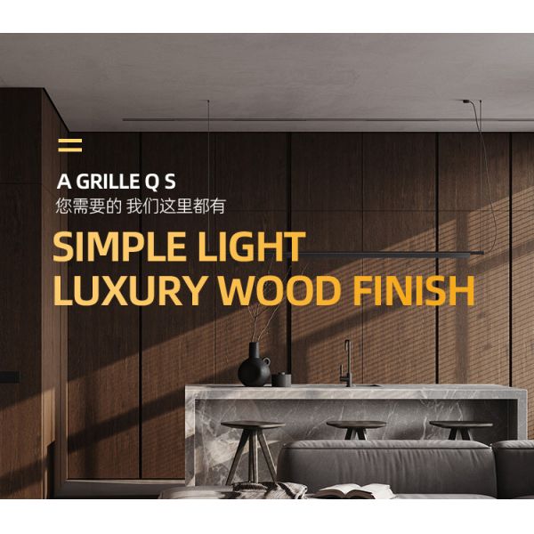 Carbon Crystal Bamboo Charcoal Wood Veneer Wood Grain Wall Panels Mould Proof