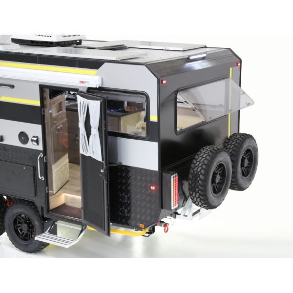 Hard Top Campsite Caravan Ride Dirt Camper Van Dirt Caravan Adventure Travel Large Caravan Ride