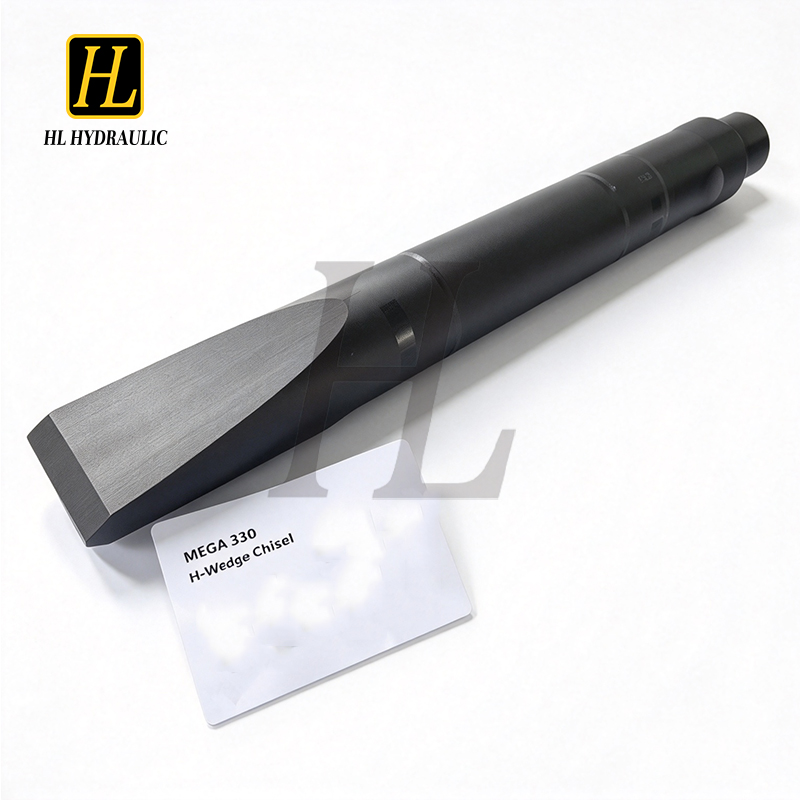 Mega330 Mega416  Wedge Chisel Moil Chisel Hydraulic Breaker Moil Type Chisel Wedge Point Chisel for Excavator Spare Parts