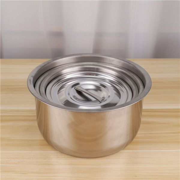 Cooking Pot 410 Stainless Steel Cookware Set Kitchen Soup Stock Pot Set