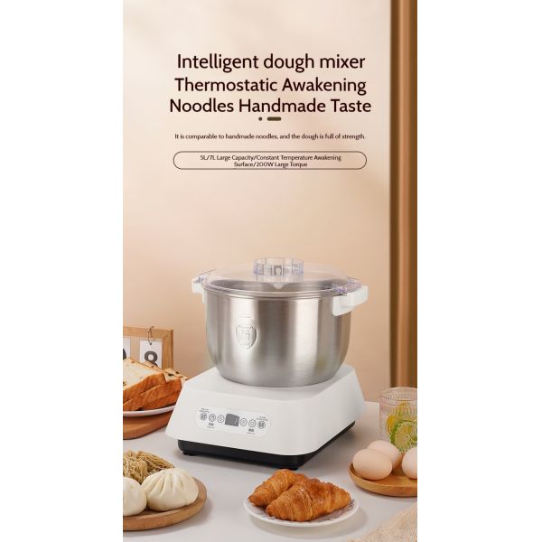 5L Flour Kneading Machine Multifunctional Small 200W With Smart Touch