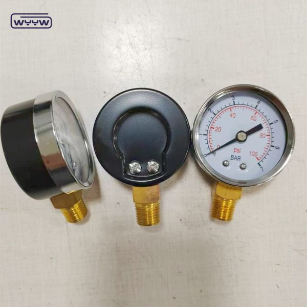 50mm Chromed Ring Economy Pressure Gauge with 1/4NPT Connection for Air and Hydraulic Systems
