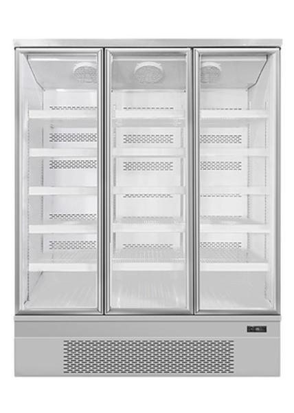 Congelador de refrigerador ereto comercial da exposição do supermercado da congelação rápida para o alimento congelado