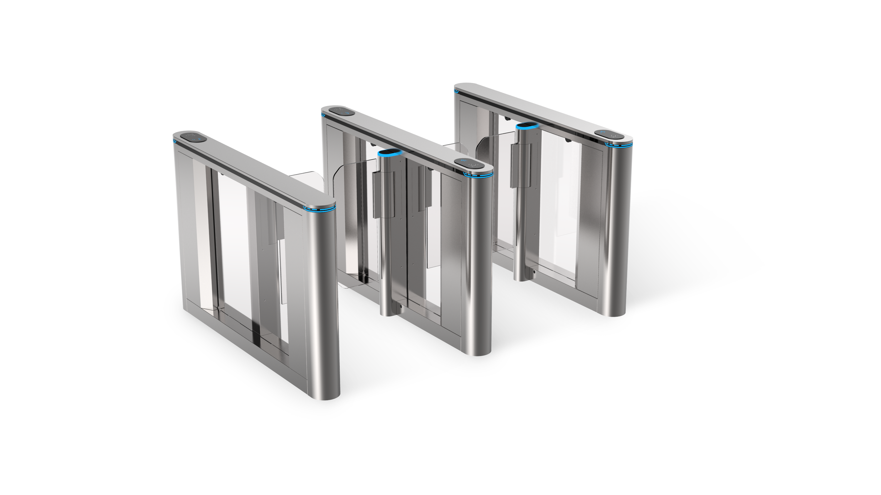 Automatic Swing Barrier Turnstile Pedestrian Barrier Gate for Hotels Gym Office School