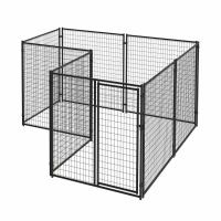 6'X10' Welded Wire Metal Mesh Black Outside Pet Cage Dog Kennel