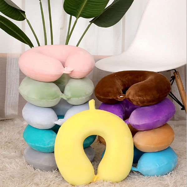 Breathable and Comfortable Memory Foam Travel Neck Pillow with 400TC Thread Count