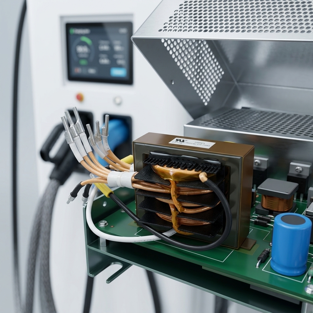 Low Core Loss EE80 High Frequency LLC Transformer For EV Wallbox Charging