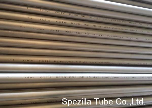 Tubulação Titanium soldada B338 de ASTM escala 6MM- 38.10MM do tamanho de 25,4 x de 1,2 x de 6000MM