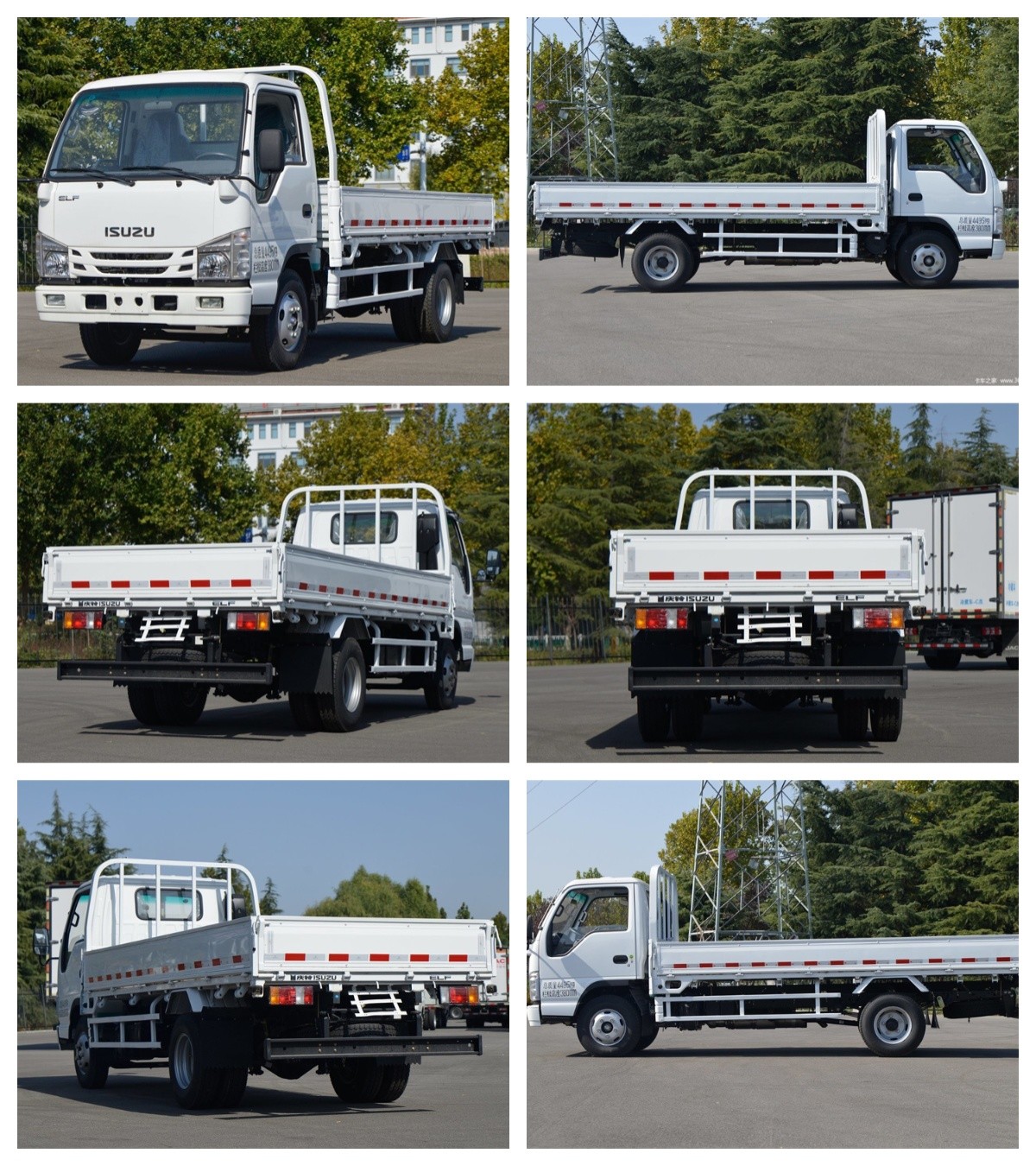 Грузовой груз 3500 кг Японский Isuzu 100P Легкий грузовой грузовой грузовик с ограждением с грузовиком грузовиком 2 тонн 3 тонн