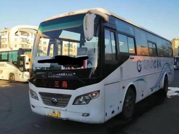 Ônibus diesel usado 162kw do passageiro de Yutong ZK6102D Front Engine Used 43 do ônibus