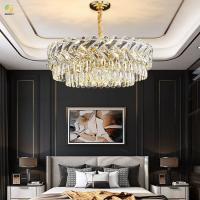 K9 Crystal Led Luxury Circle Pendant allume la villa d'hôtel de chambre à coucher décorative