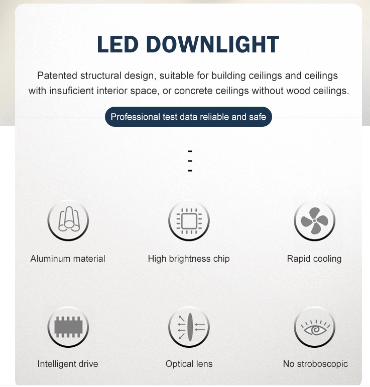 Simple White Black Kitchen bathroom Bedroom corridor Spot Light COB Surface Mounted LED Downlight 10W 14W 20W 24W