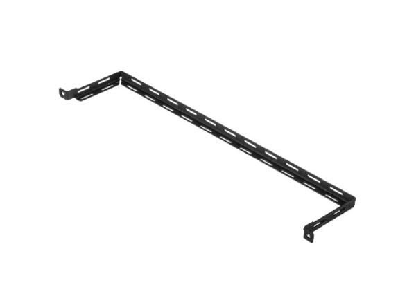 L Shaped Patch Rack Cable Management , Cable Lacer Bar Cable Tidy Brush Panel With Angled 4  Offset