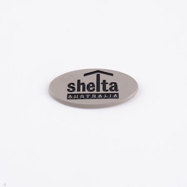 Packaging Printing Customized Nickel Electroformed Metal Badge for Sports Equipment