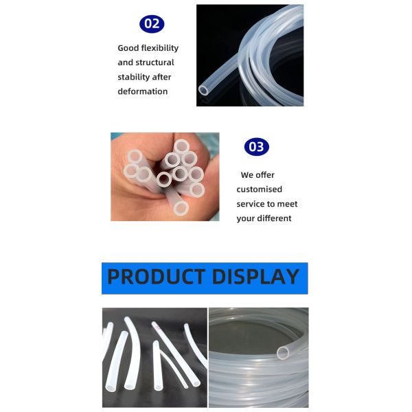 Widely Used Multi-size Colorless Semitransparent Silicone Tube for Tea Medical Laboratory