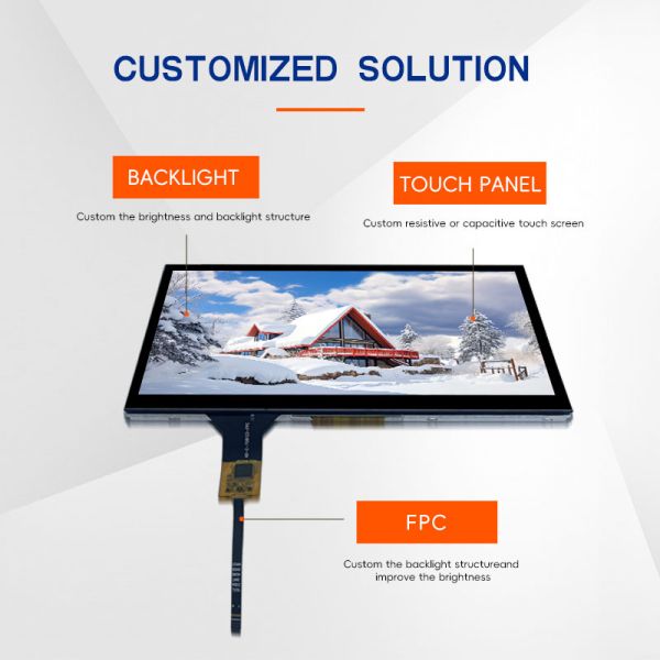 LVDS интерфейс 7 дюймовый TFT LCD сенсорный экран 1024x600 IPS полный угол просмотра с CTP