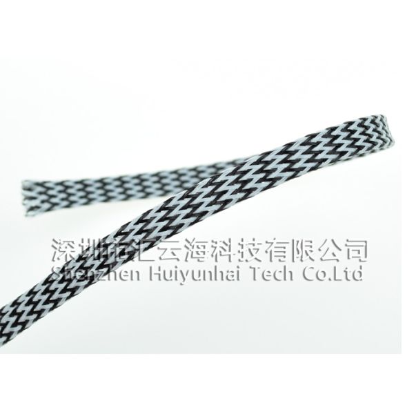 Indoor Lighting Flexible Braided Wire Covers Colorful For Power Cable