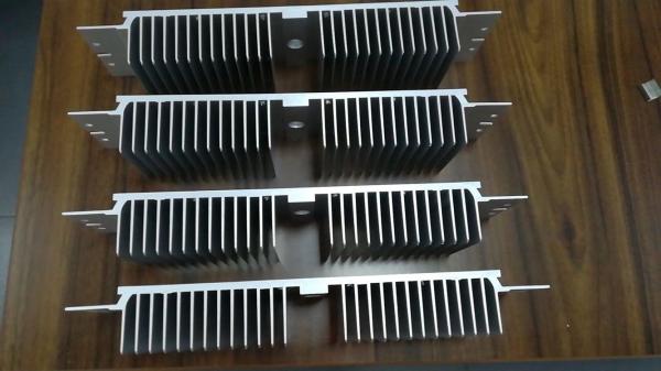 Anodizing 6061 T6 Flat Wide Shape Aluminum Heat Sink With CNC Precision Holes